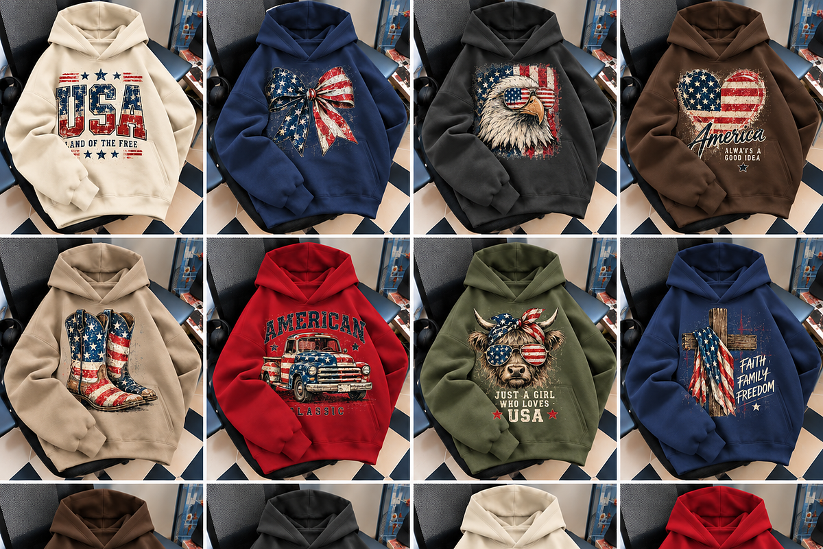USA Distressed Patriotic Graphics, a Decorative Illustration by ElDesignState (Photo 6 of 11)
