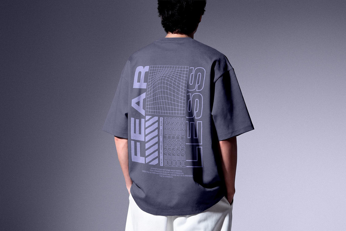 Back View Oversized T-Shirt Mockup, a Shirt Mockup by Design Squad (Photo 2 of 4)