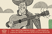 VV Halftone Printing Studio, a Brush Add-On by Vintage Voyage Supply (Thumbnail 2 of 12)