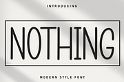 Nothing | Script Font, a Script Font by Scratchones (Thumbnail 1 of 8)