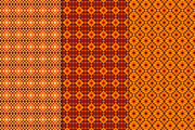 Orange Southwestern Vector Patterns, a Pattern Graphic by Melissa Held Designs (Thumbnail 2 of 4)