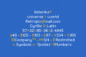 Retropix Pixel Game Font