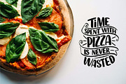 Pizza Lettering Quotes, a Decorative Illustration by Artlana (Thumbnail 3 of 3)