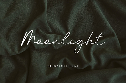 Moonlight Handwritten Signature Font, a Handwritten Font by UICreative