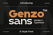Genzo - Modern Sans Serif Typeface, a Sans Serif Font by MaikoHatta (Thumbnail 1 of 10)