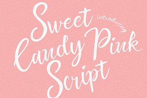 Sweet Candy Pink Script (2 layered)