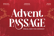 Advent Passage - Elegant Serif Font, a Serif Font by Flawless And Co (Thumbnail 1 of 10)