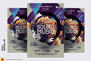 3 Abstract NightClub Party Flyers, a Flyer Template by Satgur Graphic Design (Thumbnail 4 of 9)