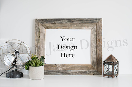 Frame Mockup Stock Photo