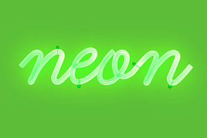 Cursive Neon Type