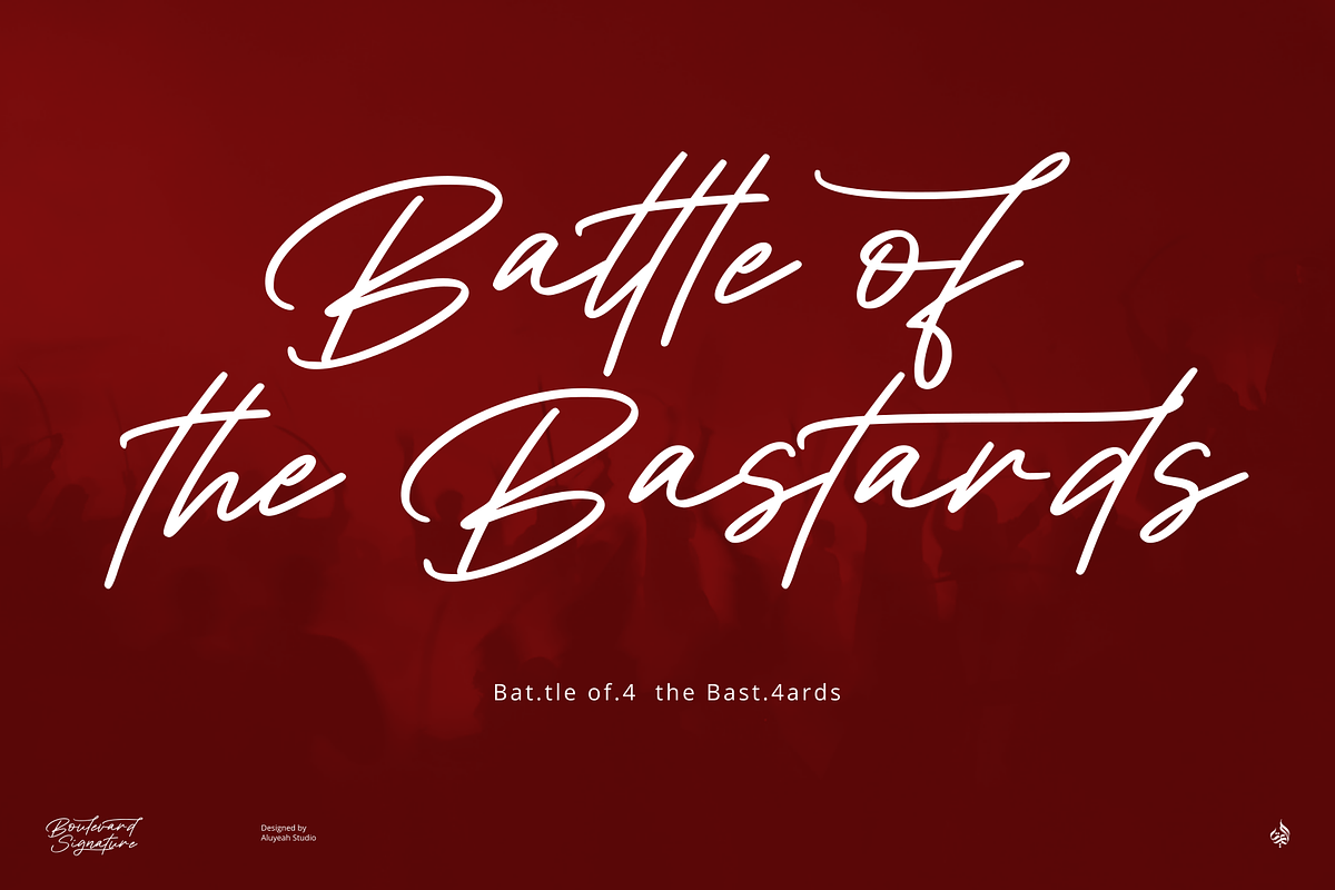 Boulevard Signature, a Handwritten Font by Aluyeah Studio (Photo 7 of 15)
