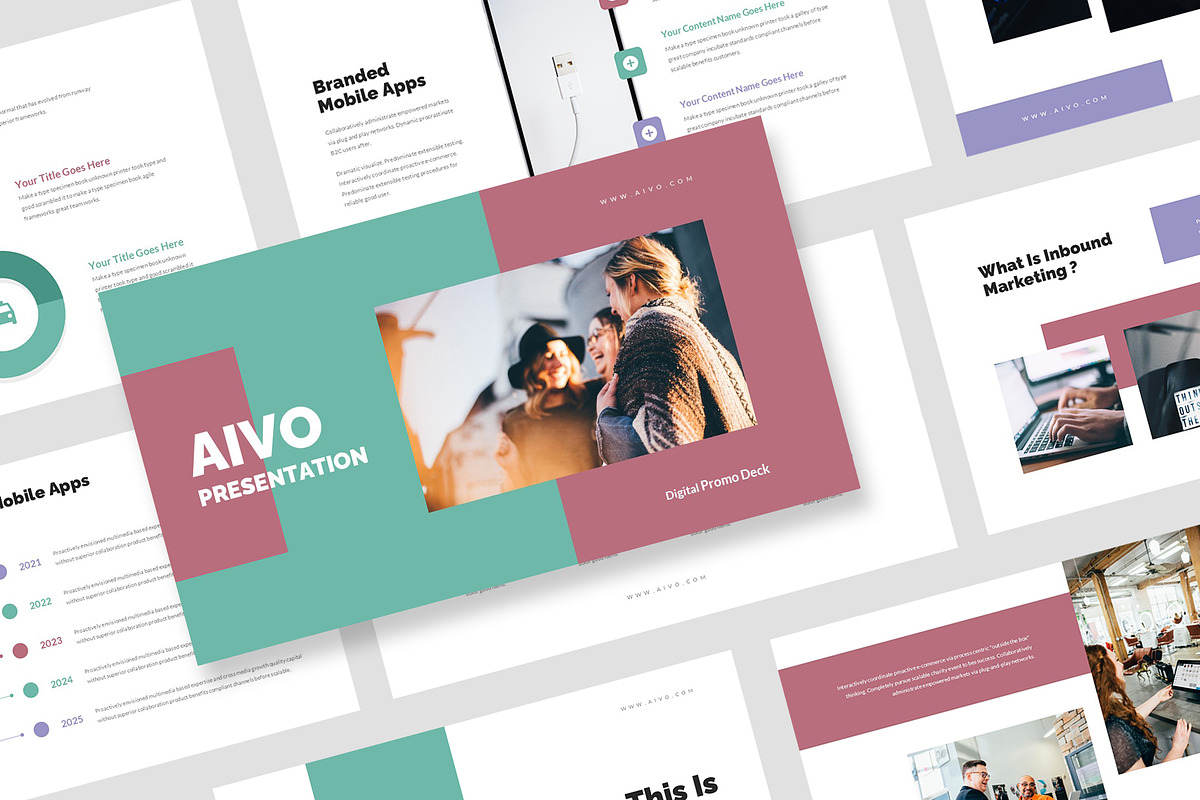 Aivo : Digital Promo Powerpoint, a Presentation Template by Punkl Camp (Photo 1 of 16)