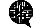 Technology Circuit Speech Bubble, a Technology Illustration by balal (Thumbnail 7 of 13)