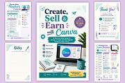 Create, Sell & Earn with Canva, a Stationery Template by Designmela01 (Thumbnail 6 of 6)
