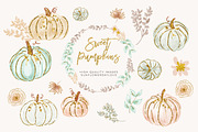 Pumpkin Clip Art, an Illustration by Sunflower Day Love (Thumbnail 3 of 4)