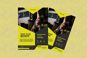 Time Your Body, a Flyer Template by Overcloud