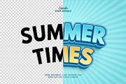 Text Effect Summer Times, a Layer Style Add-On by Navy Graphic (Thumbnail 2 of 2)