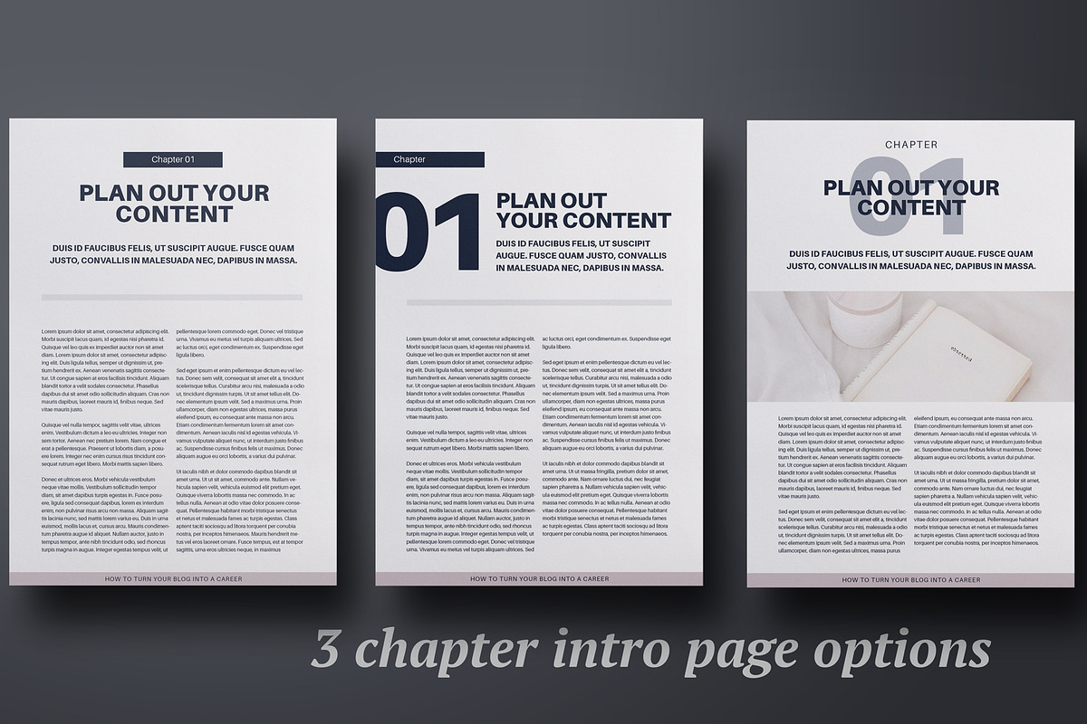 eBook creation kit InDesign template, a Brochure Template by 3.14&Co