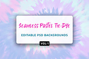 Seamless Pastel Tie-Dye Vol-01, a Pattern Graphic by Graphicsnext (Thumbnail 1 of 6)