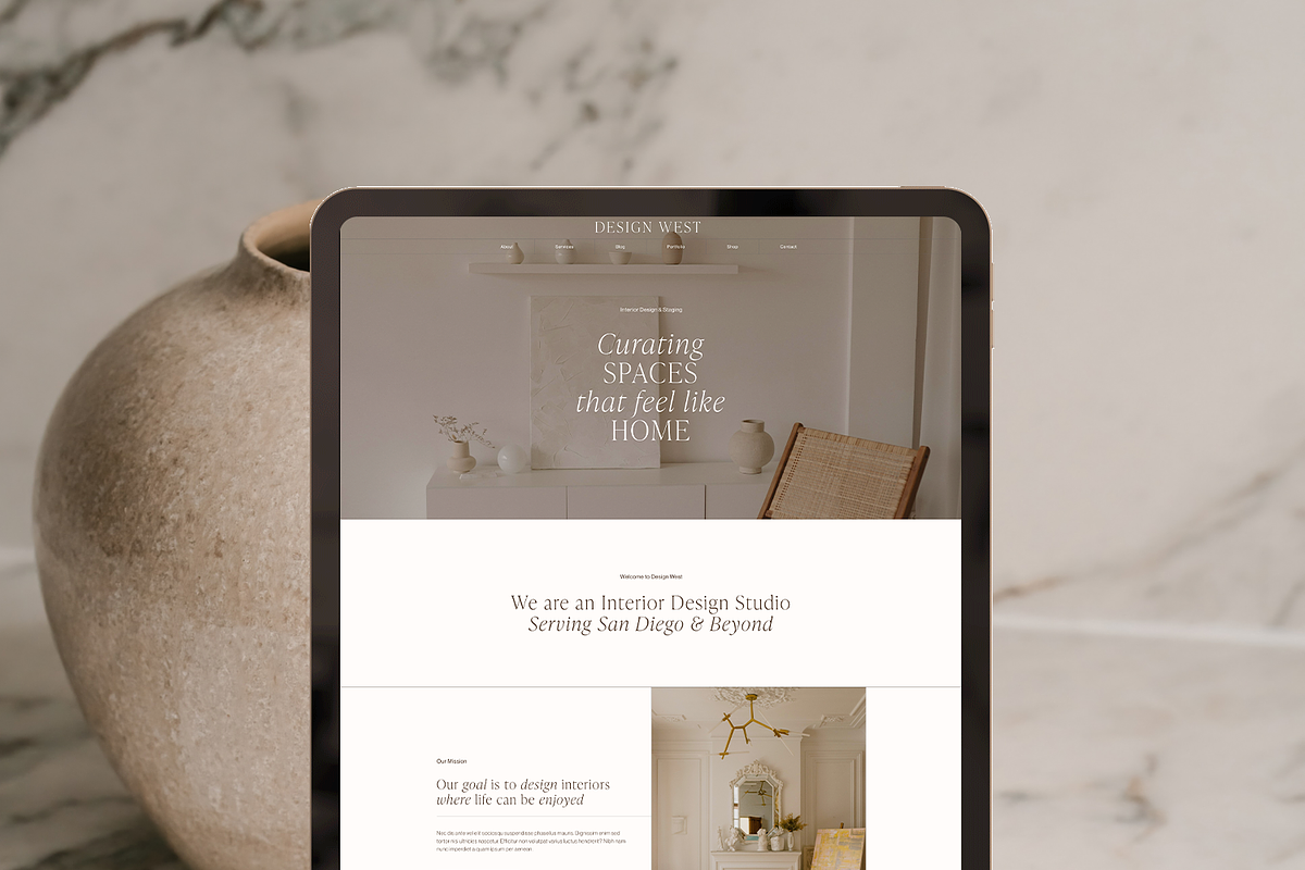 DesignWest: Squarespace 7.1 Template, a Squarespace Template by The Styled Square (Photo 1 of 8)