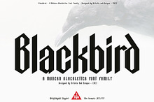 Blackbird - Blackletter font family