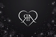 Initials RA or AR with Love Logo, a Branding & Logo Template by Luxury Logos (Thumbnail 2 of 4)