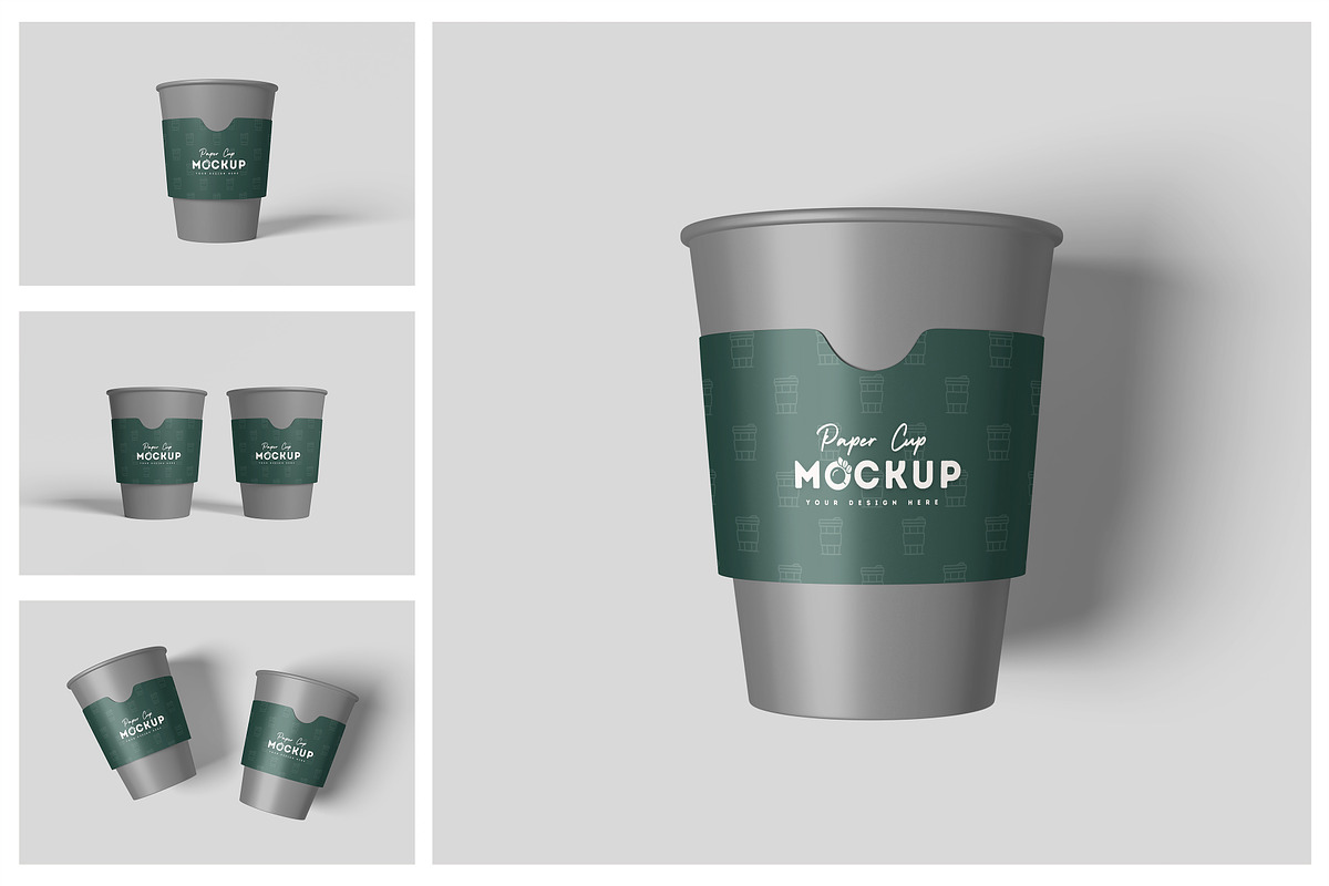 Paper Cup Mockup, a Cups & Container Mockup by Hazzpro_Std (Photo 1 of 5)