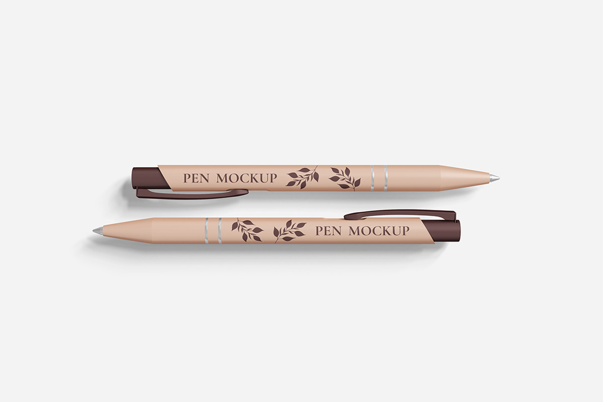 Pen Mockup Set, an Advertising Mockup by Indah (Photo 2 of 6)
