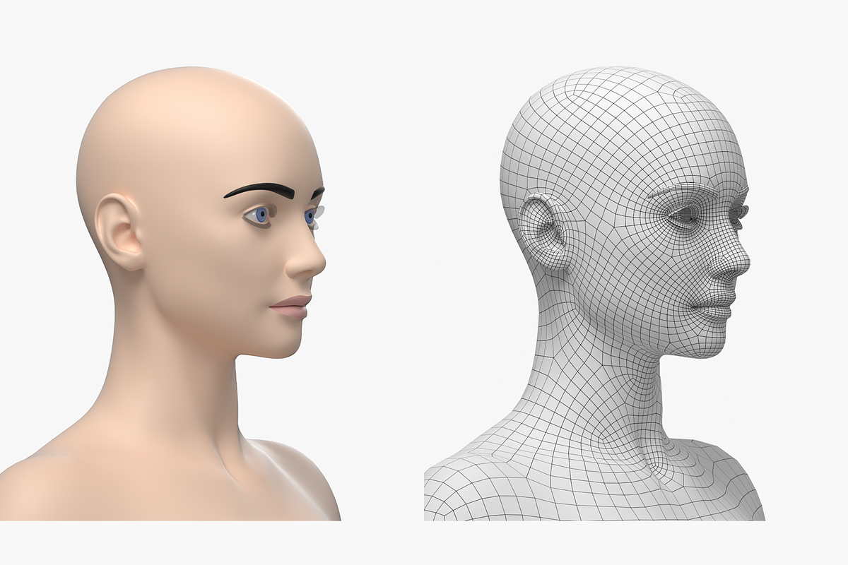Natural Female 01 A-Pose Base Mesh, a Characters & Person 3D Model by VK Studio (Photo 13 of 26)