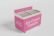 Ice Cream Fridge 3D Mockup PSD, a Merchandise Mockup by Akrinity Digital (Thumbnail 2 of 4)