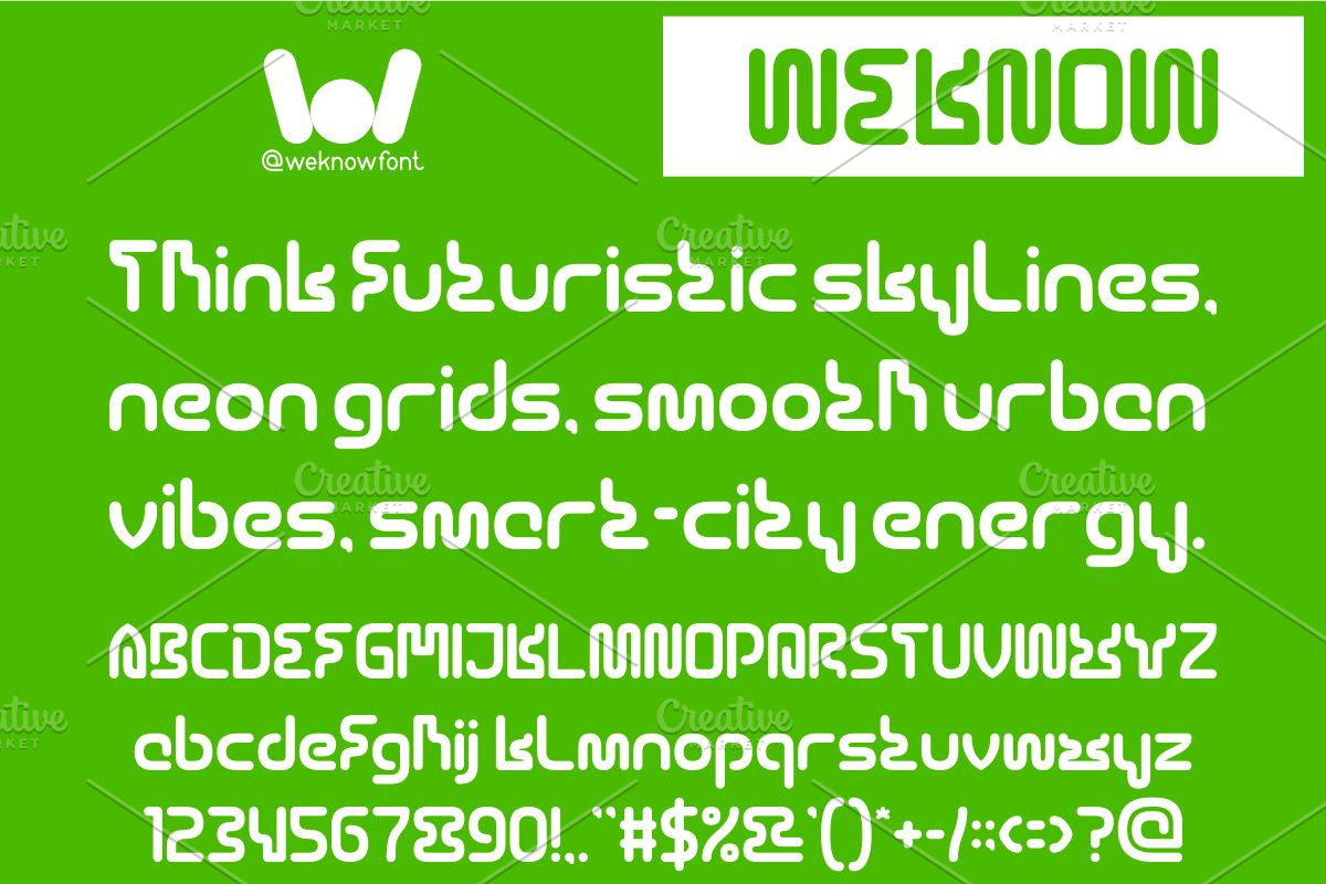 Cyber City font, a Font by weknow (Photo 5 of 8)