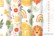 Lion's Dreams - Vector Clip Art Set, an Animal Illustration by Mashamashastu (Thumbnail 7 of 11)