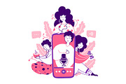 Podcasts - Cartoon Illustrations, a Person Illustration by LaVika (Thumbnail 4 of 6)