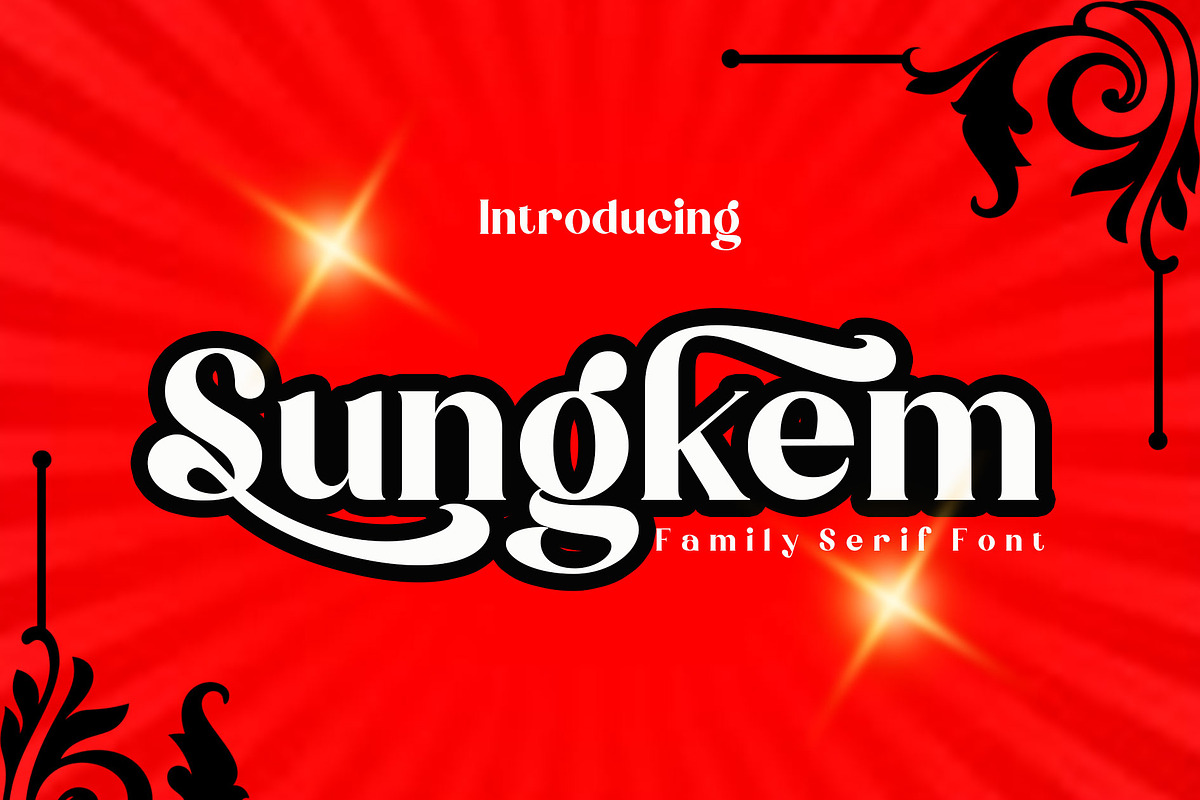 Sungkem Family Serif, a Serif Font by Canden Meutuah (Photo 1 of 5)