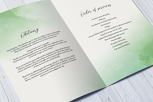 Printable Funeral Program Template