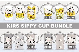 12 Oz Sippy Cup Sublimation Bundle