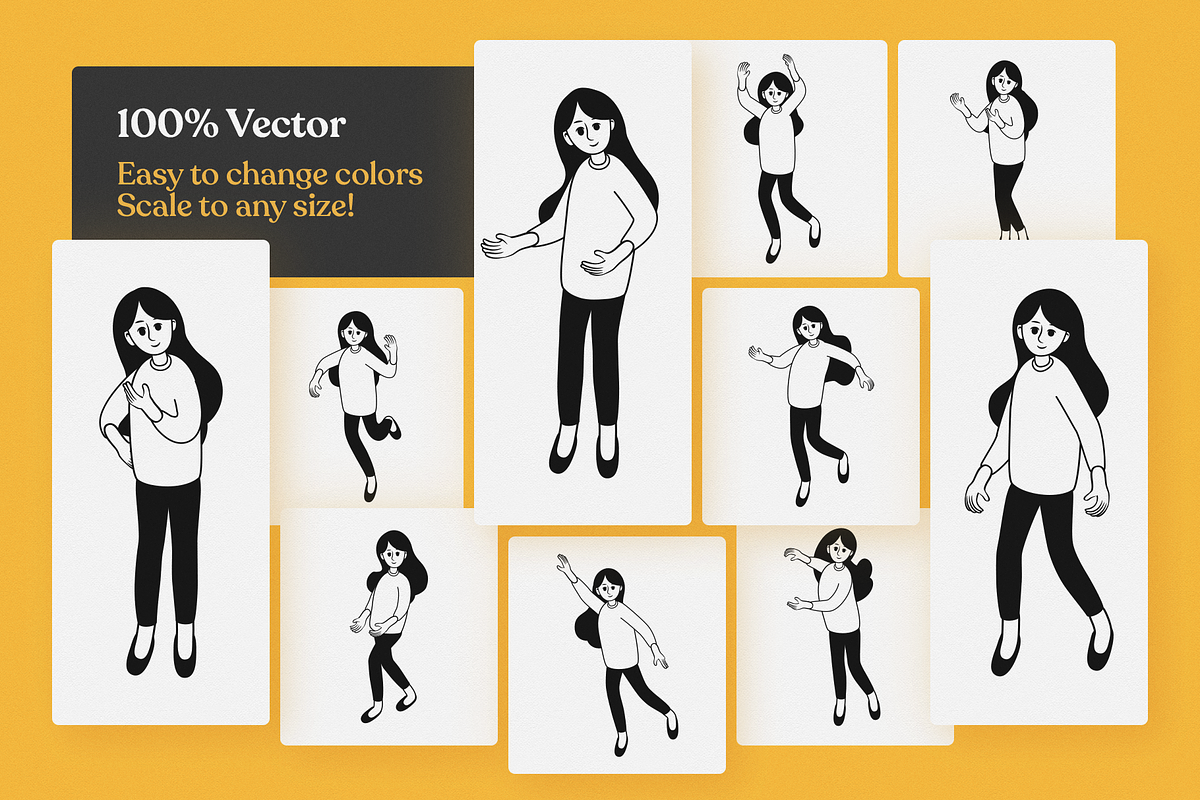 Character Set V01 Anne, an Illustration by Weirdsgn Store (Photo 2 of 5)