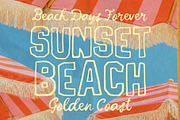 Sunset Motel Retro Summer Font Trio, a Handwritten Font by BilberryCreates (Thumbnail 5 of 10)