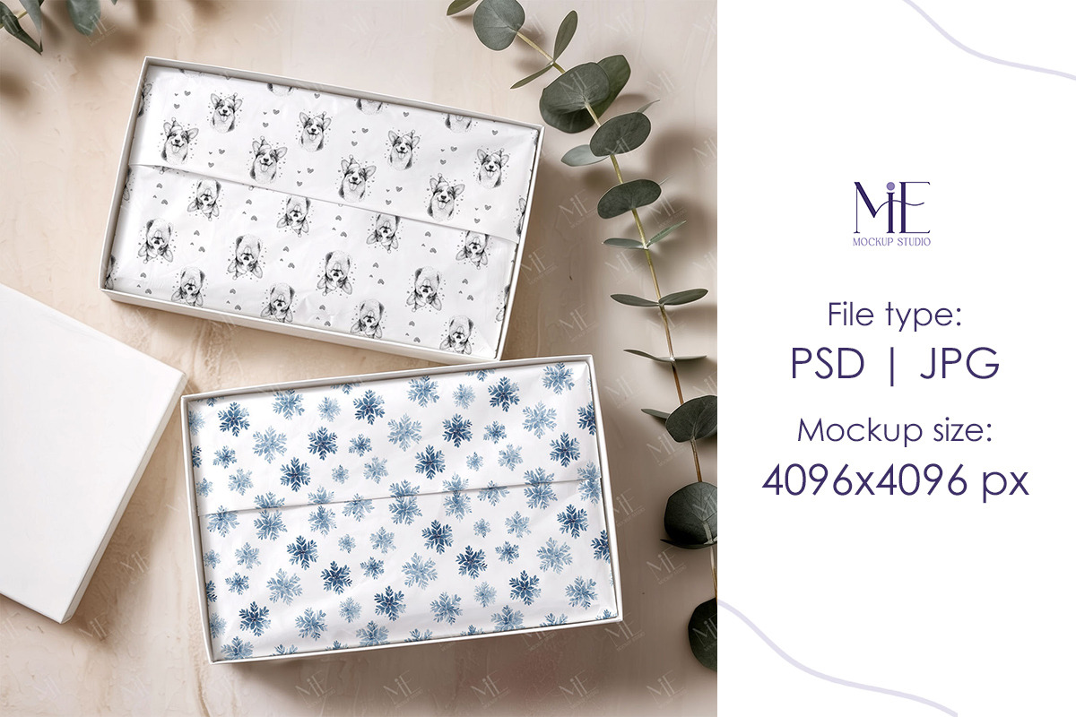 Gift Wrap Packaging Box Template