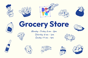 38 Illustration | Grocery Store, a Food Illustration by Directico Design Kit (Thumbnail 4 of 11)