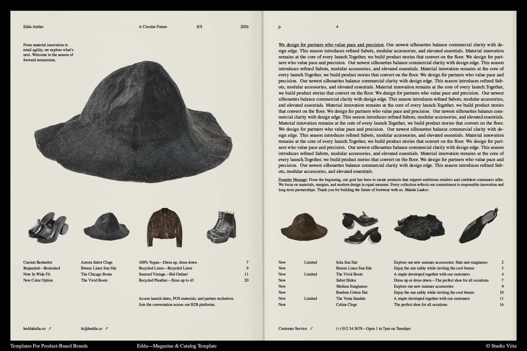 Brand Magazine Template IdEdda by Studio Viita  Creative Market