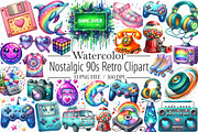 Nostalgic 90s Retro Sublimation Clip, an Illustration by Libby Wishes (Thumbnail 1 of 7)