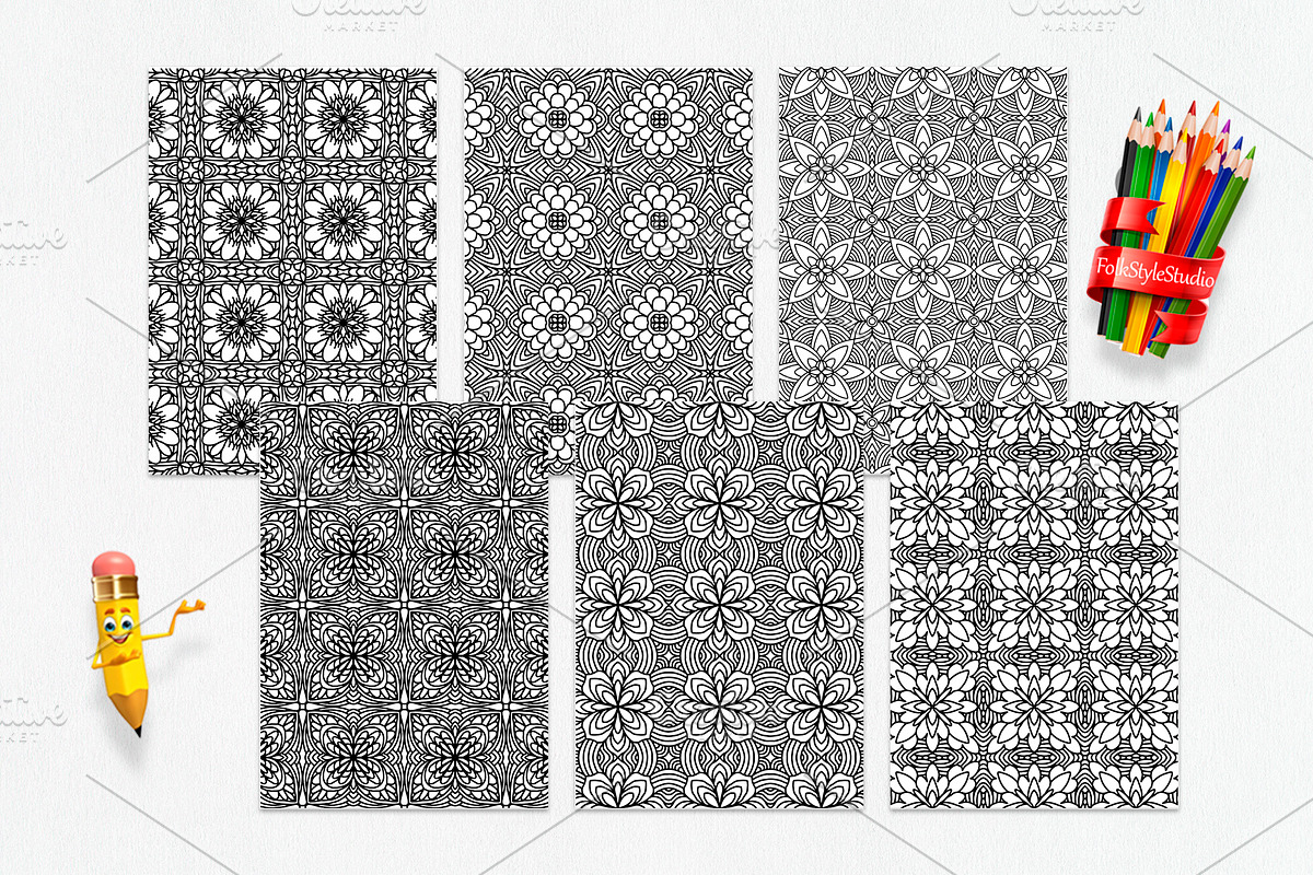 Geometric tile collection Vol-03, a Brushes & More by dnapslvsk (Photo 6 of 7)