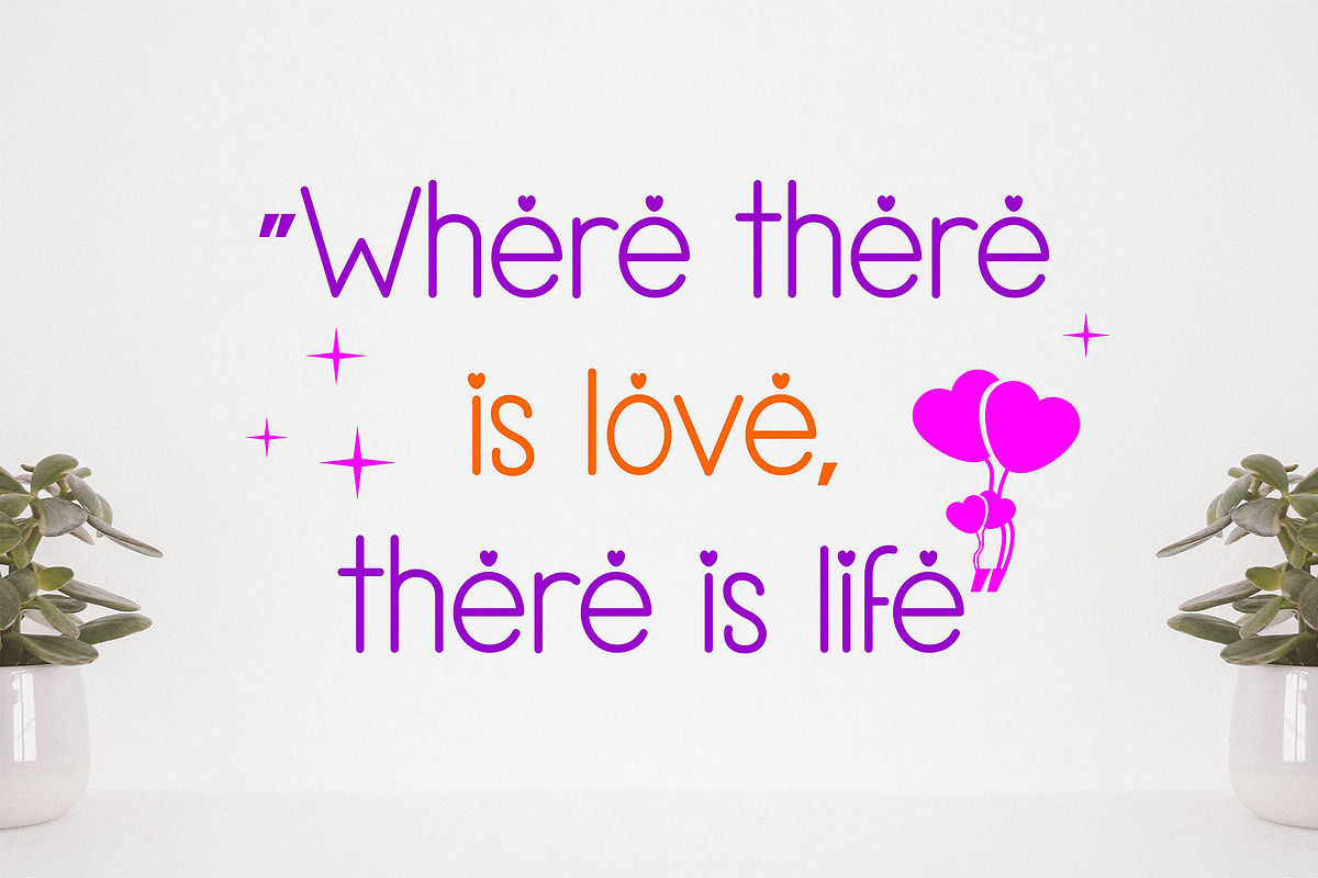 CHARMING LOVE - DISPLAY CUTE FONT, a Symbol Font by Ingat Sahabat (Photo 3 of 4)