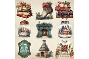 Christmas Traditions Clipart PNG, an Illustration by Memories By Lea (Thumbnail 5 of 8)