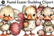 Pastel Easter Duckling Clipart, an Illustration by Daily.Designs (Thumbnail 1 of 8)