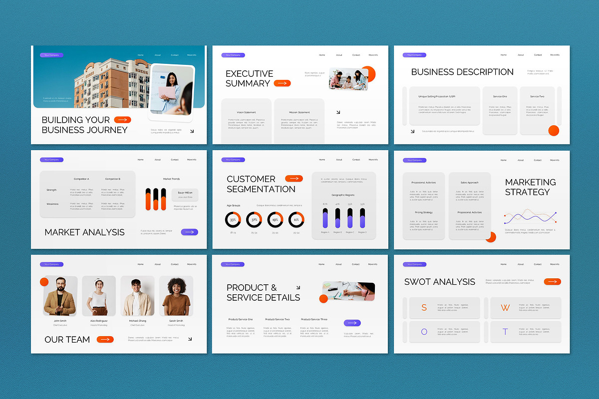 Company Business Plan Presentation, a Presentation Template by graphicook (Photo 3 of 4)