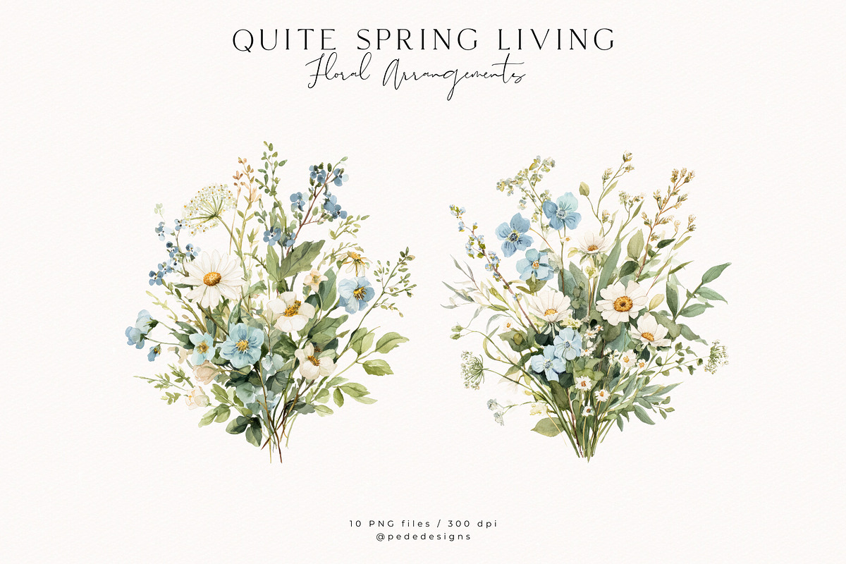 Quite Spring Living Collection, a Seasonal Illustration by PeDe Designs (Photo 12 of 27)