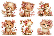 Whimsical Floral Cat PNG, a Seasonal Illustration by Daily.Designs (Thumbnail 5 of 5)
