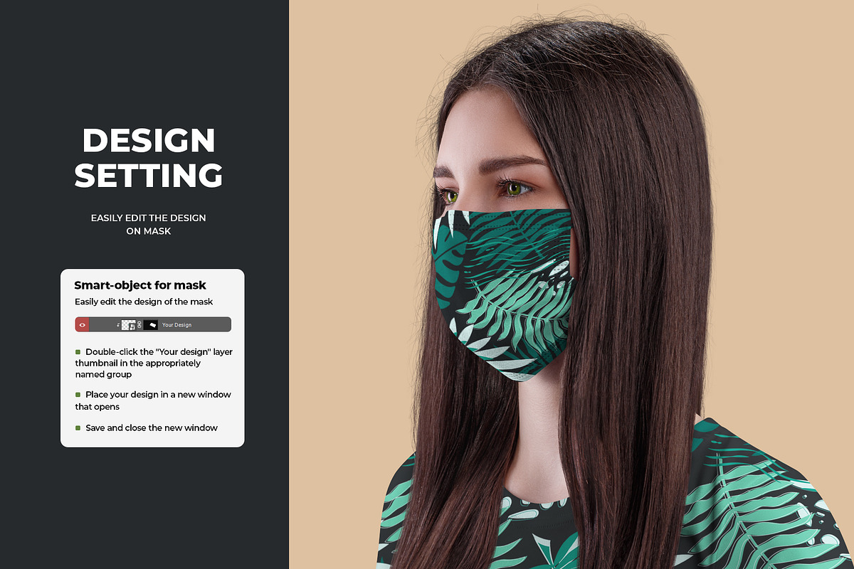 5 Mockups Face Mask, a Mask Mockup by Grow Design Craft Studio (Photo 5 of 7)